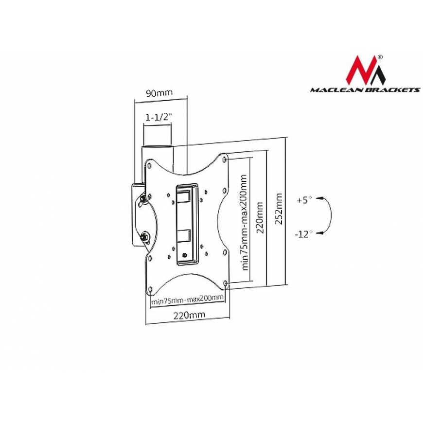 Maclean ceiling bracket MC-704 23&39&39 - 42&39&39 – 4