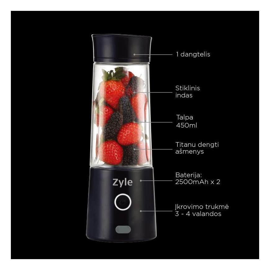 Pakraunama kokteilinė Zyle ZY015RBB – 3