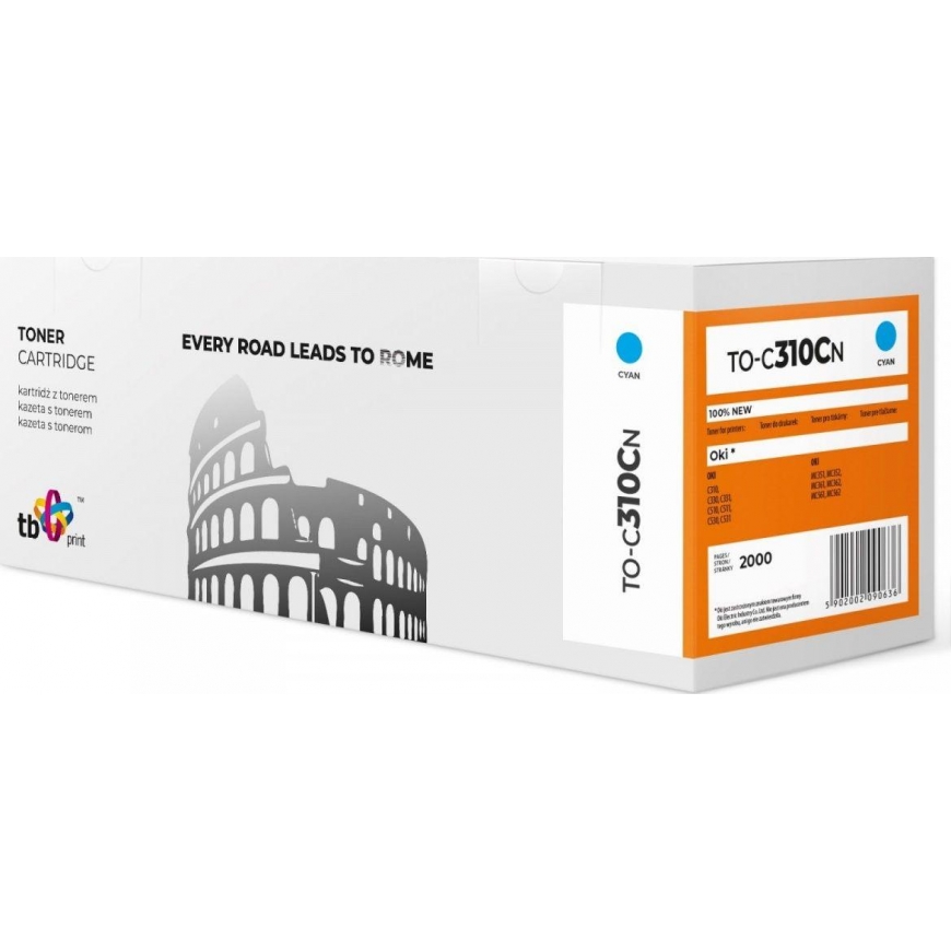 Toner TB Print Cyan Zamiennik 44469706 (TO-C310CN)