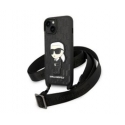 Case Karl Lagerfeld KLHCP14XLGMMSV3 iPhone 14 Pro Max 6.7" Hard Case Silver / Silver Monogram Rainbow