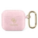 Guess Apsauginis dėklas GUA3UCG4GP Glitter Collection AirPods 3 rožinis