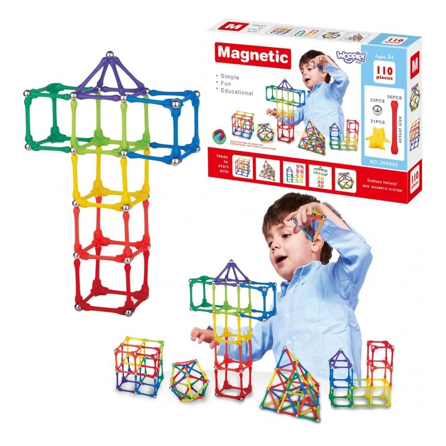 Woopie Magnetic constructor 110 pcs. Whoopie