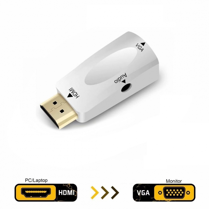 RoGer HDMI uz VGA (+ Audio)
