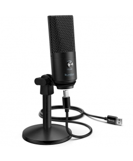 Fifine K670B Gaming Microphone | for podcasts | for streams, black + bracket