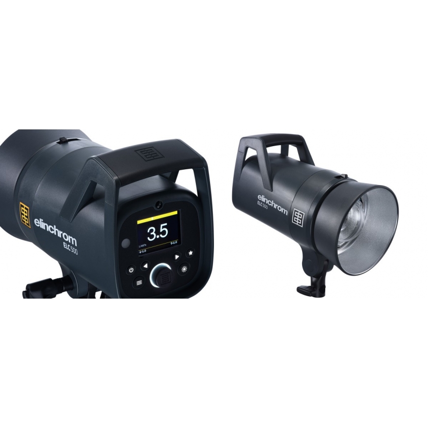 Elinchrom 20737.2 fotostudijas zibspuldze 522 vatu sekundes Melns