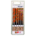 Drill Jeu de forets spécial tuiles 5 pièces tige cylindrique Alpen 200705100 1 set