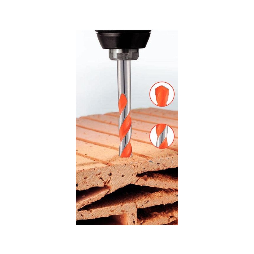 Drill Jeu de forets spécial tuiles 5 pièces tige cylindrique Alpen 200705100 1 set – 2