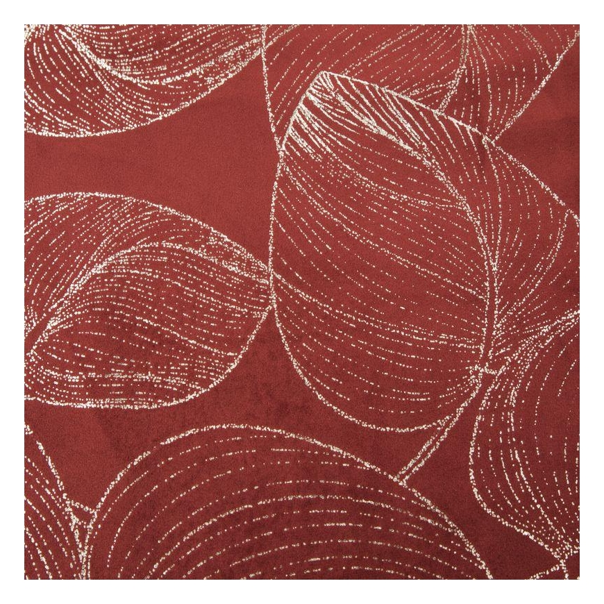 Eurofirany BLINK / 16 Velvet table runner with large leaf pattern, 35X180 cm, color: brick – 4