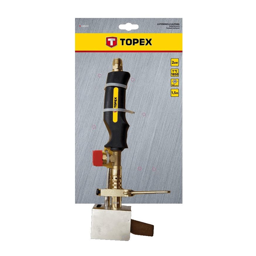 Topex 2kW gas soldering iron, 1.5 m hose – 2