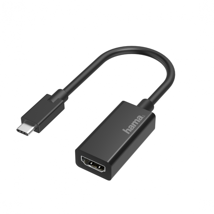 Hama 00205160 USB ekrano adapteris 4096 x 2160 pikseliai Juoda