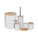 Teesa Bathroom accessories set (6 pcs) white Teesa Bathroom accessories set (6 pcs) white