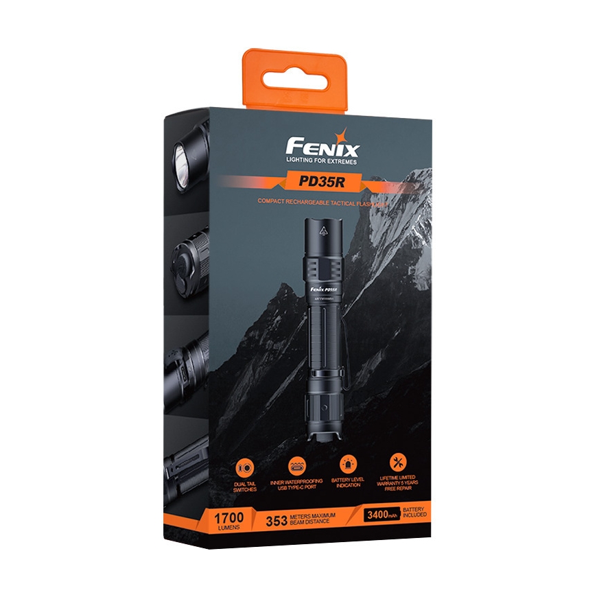 Fenix PD35R flashlight, 1700 lm – 3