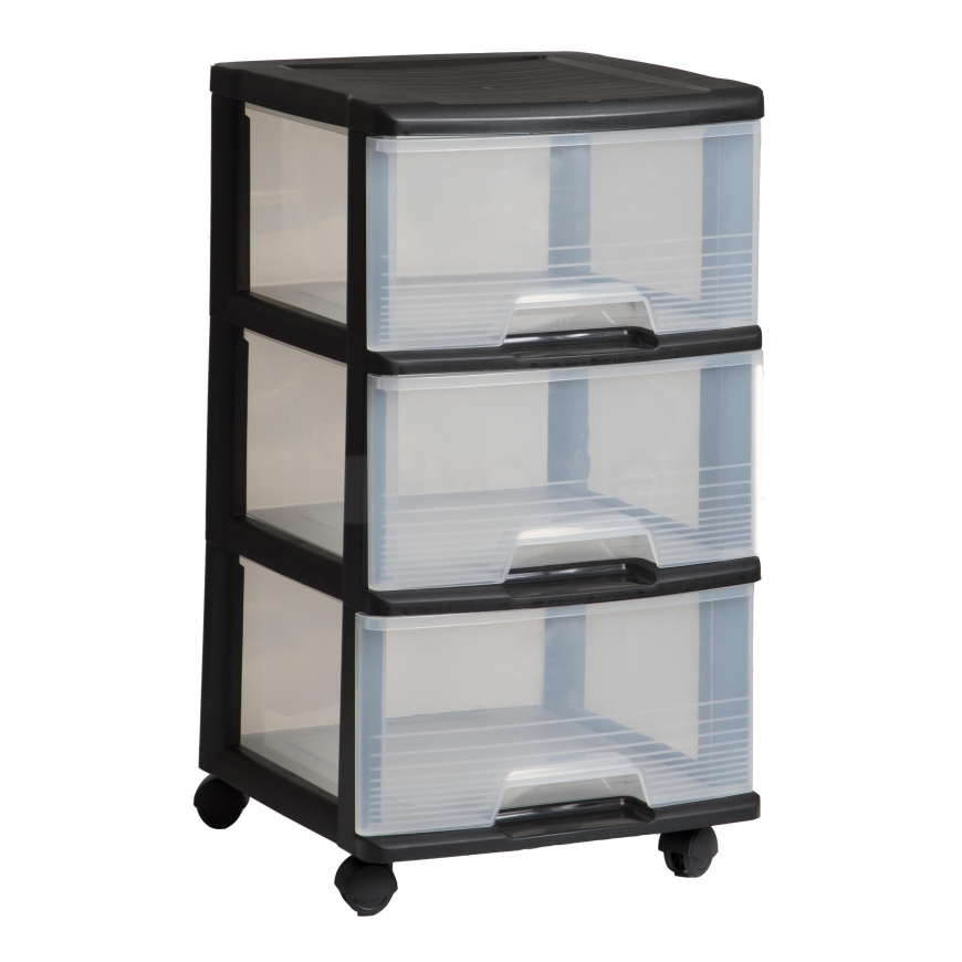 Curver 39 cm black strip (50380)