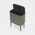 Brabantia Bo Touch Bin 34 L Rectangular Platinum Brabantia Bo Touch Bin 34 L Rectangular Platinum