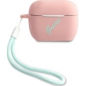 Guess Protective case GUACAPLSVSPG silicone Vintage for AirPods Pro pink-green