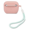 Guess Protective case GUACAPLSVSPG silicone Vintage for AirPods Pro pink-green