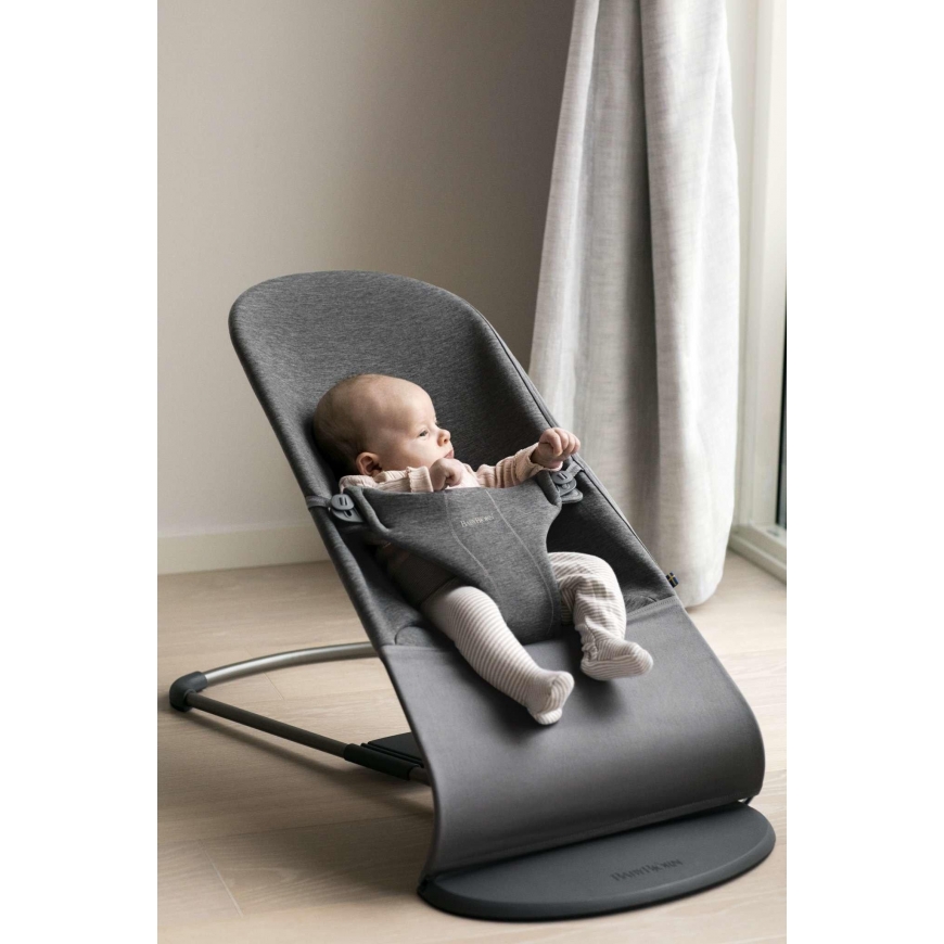 BABYBJÖRN cot BLISS 3D Jersey, dark grey – 3