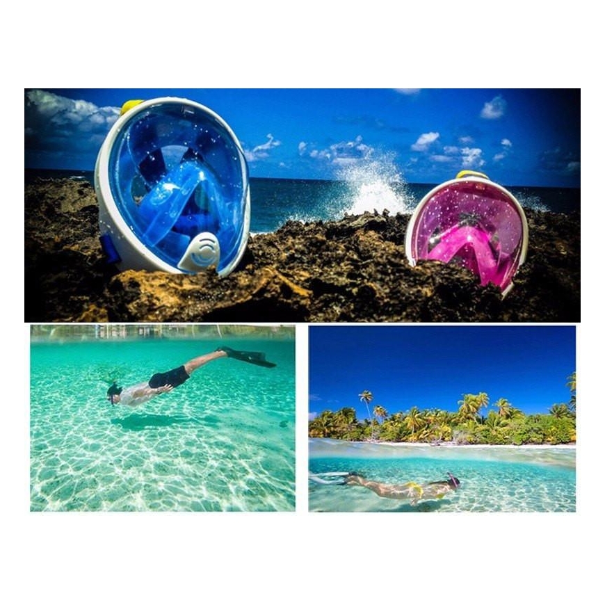 Pink Free Breath diving mask M2068G L/XL pink – 3