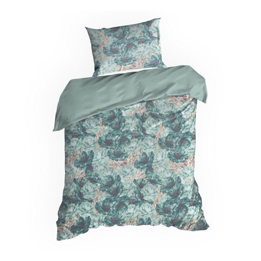 Eurofirany TERRA COLLECTION AVINION1 Mako satin cotton bedding set with floral pattern, 140 X 200 cm, 1 pc. 70 X 90 cm Bedding – 2