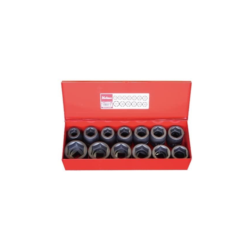 Set of hexagonal impact heads KOKEN 16201M 3/4"
