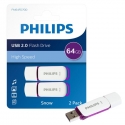 Philips USB 2.0 2-Pack 64GB Snow Edition Magic Purple