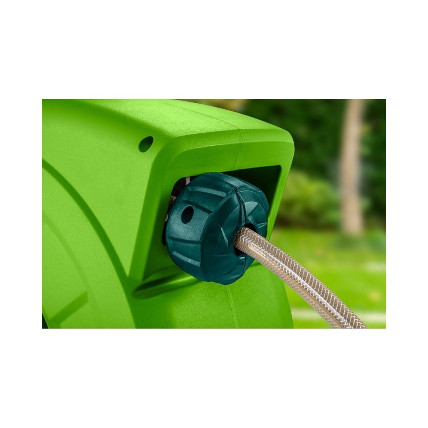 Verto 15G891 garden hose reel Wall-mounted reel Automatic Green – 4