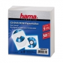 Hama CD-ROM Paper Sleeves 50, White 50 диск (ов) Белый