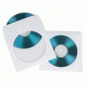 Hama CD-ROM Paper Sleeves 50, White 50 diski Balts