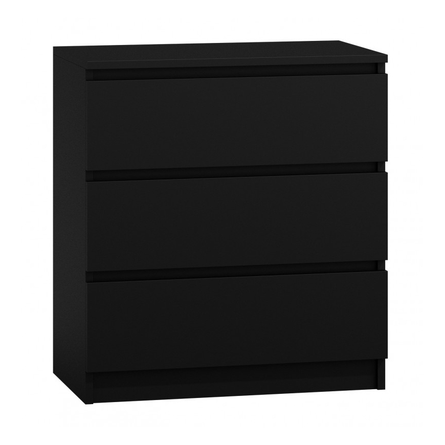 Topeshop M3 CZERŃ laatikollinen lipasto