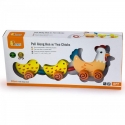Wooden pull toy Hen with chicks 36 cm VIGA Wooden pull toy Hen with chicks 36 cm VIGA