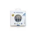 CINCH 3 x RCA - 3 x RCA kabelio garso ir vaizdo įrašas 1,5 m AB-COM VCR DVD TV RCA CINCH 3 x RCA - 3 x RCA kabelio garso ir vaizdo įrašas 1,5 m AB-COM VCR DVD TV RCA