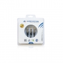 CINCH 3 x RCA - 3 x RCA kabelio garso ir vaizdo įrašas 1,5 m AB-COM VCR DVD TV RCA CINCH 3 x RCA - 3 x RCA kabelio garso ir vaizdo įrašas 1,5 m AB-COM VCR DVD TV RCA