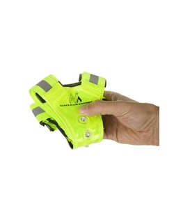 Maclean MCE425 High Visibility Vest Reflector LED 360° Waterproof Reflective Safety Reflective Strips 2X 4 LED