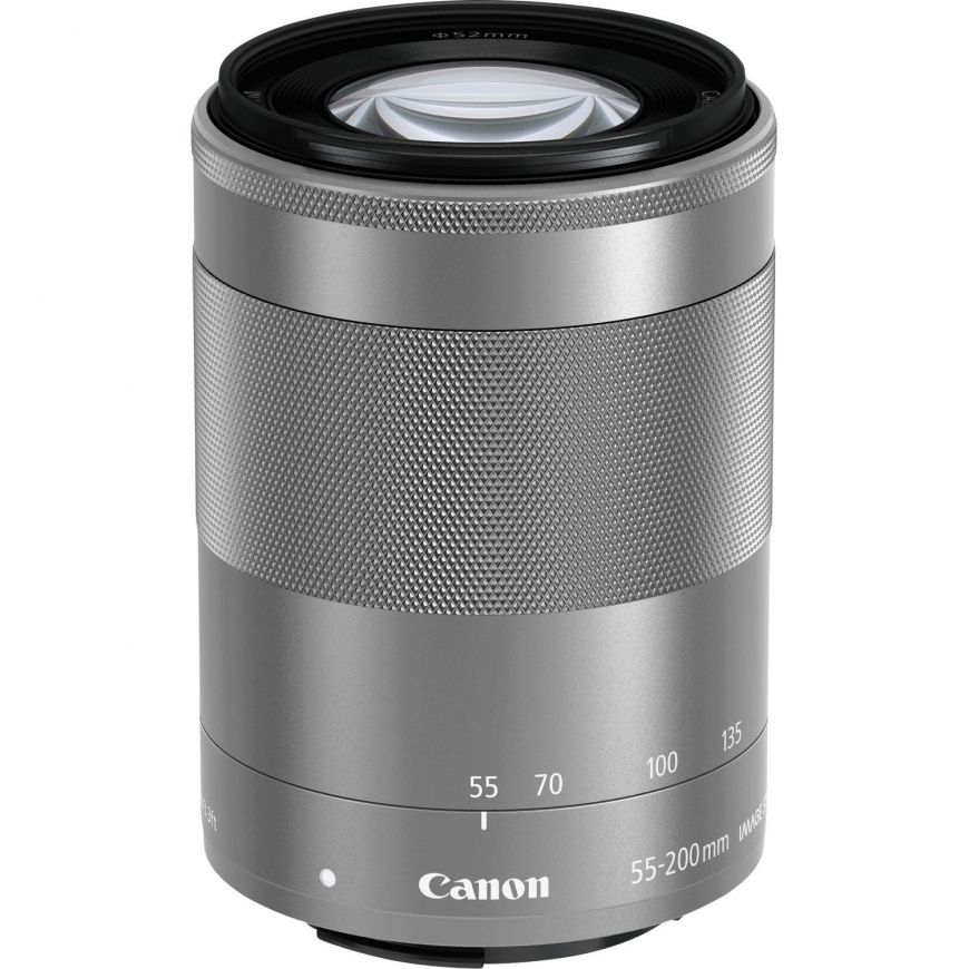 Objektyvas Canon EF-M 55-200mm f/4.5-6.3 IS STM (Sidabrinis) – 4