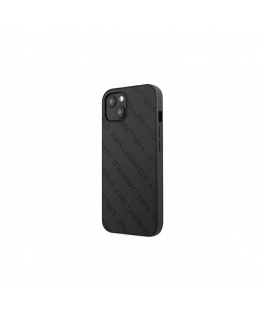 Karl Lagerfeld KLHCP13SPTLK iPhone 13 mini 5.4 inch Hard Case Black / Black Perforated Full
