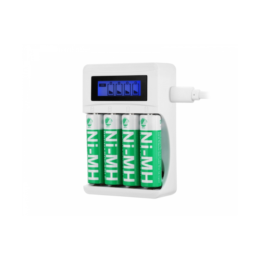 USB charger for AA/AAA batteries DELTACO Ultimate Ni-Mh / C704A4 – 2