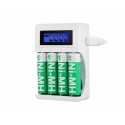 USB charger for AA/AAA batteries DELTACO Ultimate Ni-Mh / C704A4