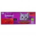 WHISKAS Klasiskās maltītes mērcē - mitrā kaķu barība - 40x85 g WHISKAS Klasiskās maltītes mērcē - mitrā kaķu barība - 40x85 g