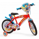 Bērnu velosipēds 16" Paw Patrol Red 1678 JAUNS TOIMSA