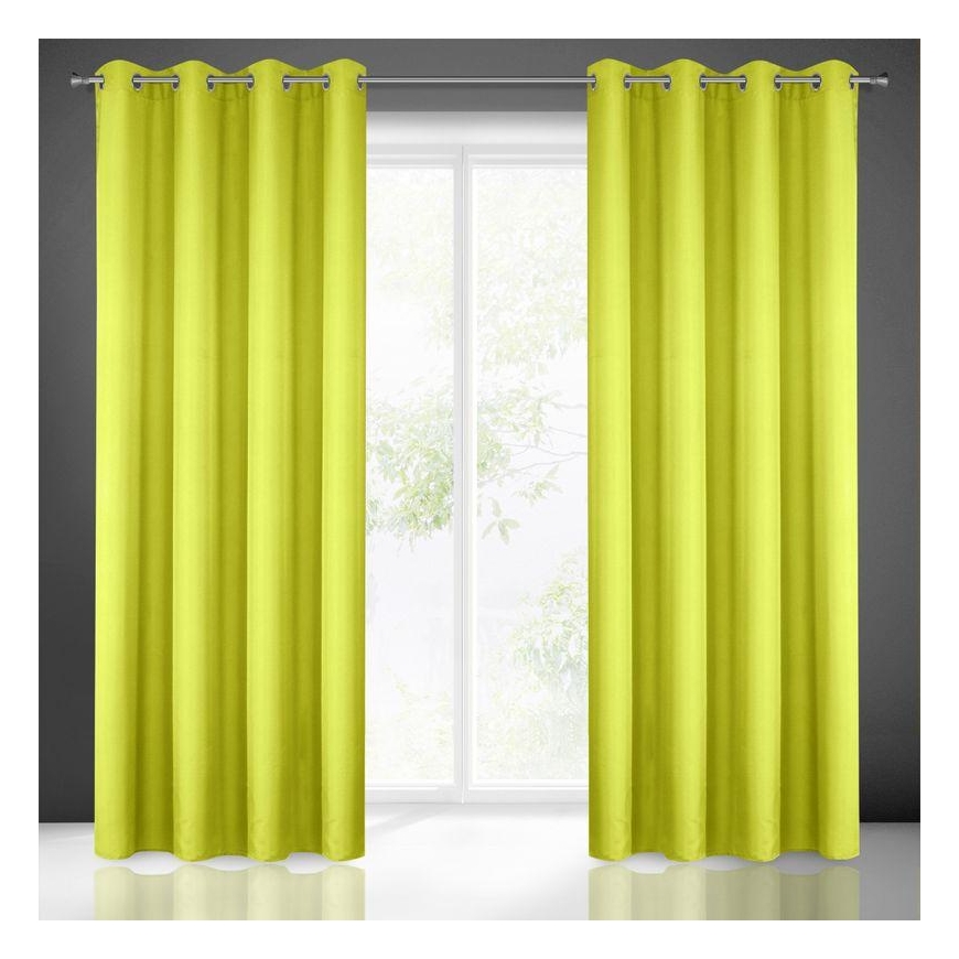 Night curtain Eurofirany RITA made of smooth fabric, 140X250 cm loops / wheels, color: steel – 2