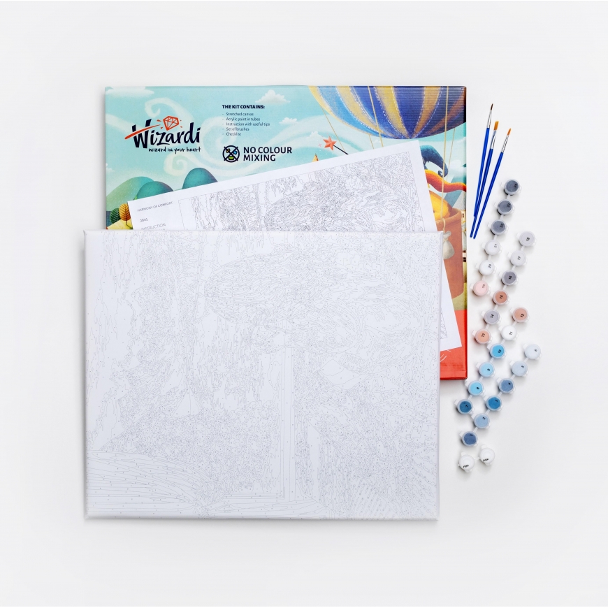 Beldizart Wizardi paint by number kit. Walk in the garden 40x50 cm J053 – 2
