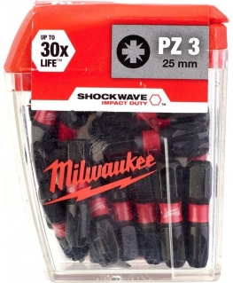 Milwaukee Accessories Smūginis sukimo antgalis MILWAUKEE PZ3x25mm 25 vnt.