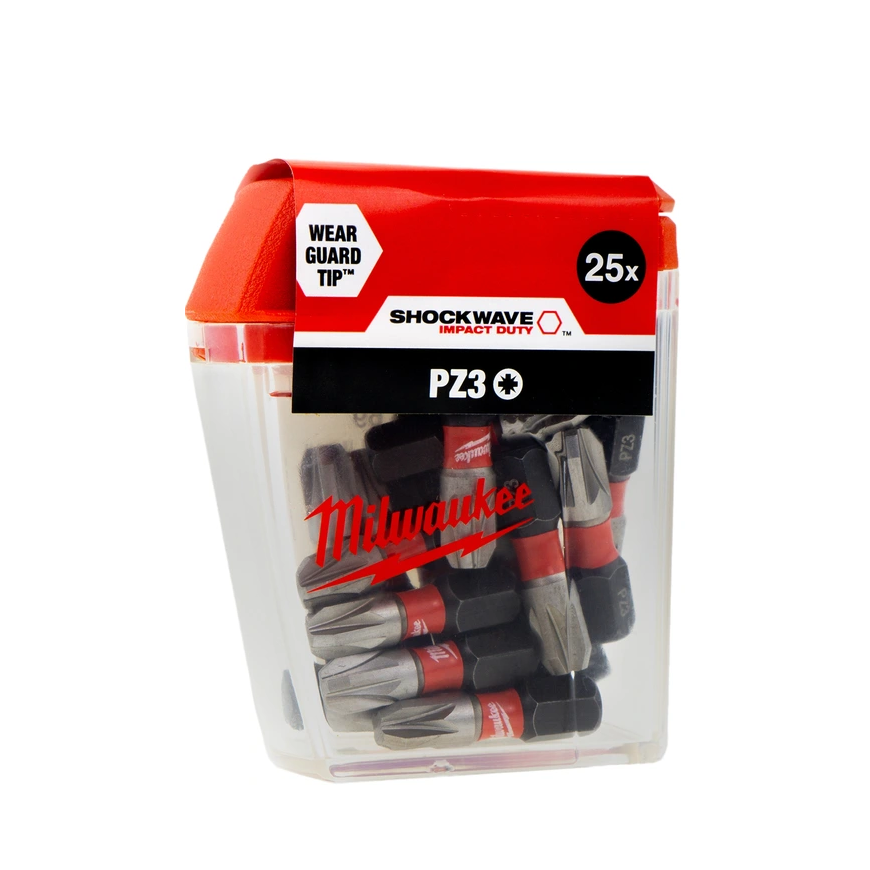 Milwaukee Accessories Smūginis sukimo antgalis MILWAUKEE PZ3x25mm 25 vnt. – 3