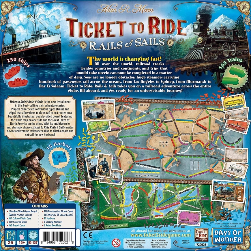 Days Of Wonder Ticket to Ride: Rails & Sails – 3