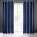 Night curtain Eurofirany RITA made of smooth fabric, 140X250 cm loops / wheels, color: blue Night curtain Eurofirany RITA made of smooth fabric, 140X250 cm loops / wheels, color: blue