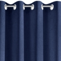 Night curtain Eurofirany RITA made of smooth fabric, 140X250 cm loops / wheels, color: blue Night curtain Eurofirany RITA made of smooth fabric, 140X250 cm loops / wheels, color: blue