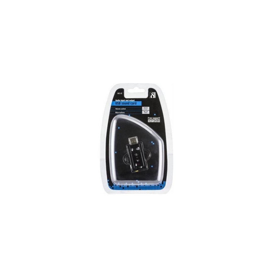 Deltaco UAC-03 audio card 2.0 channels USB – 2