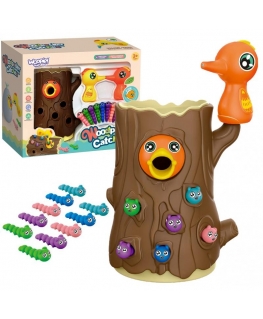 Catch the Worm Magnetic Game for Kids, Brown, Woopie