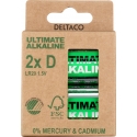 Deltaco Ultimate Alkaline D Kertakäyttöinen akku Alkali