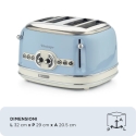 Ariete 0156/05 4 slice(s) 1600 W Blue